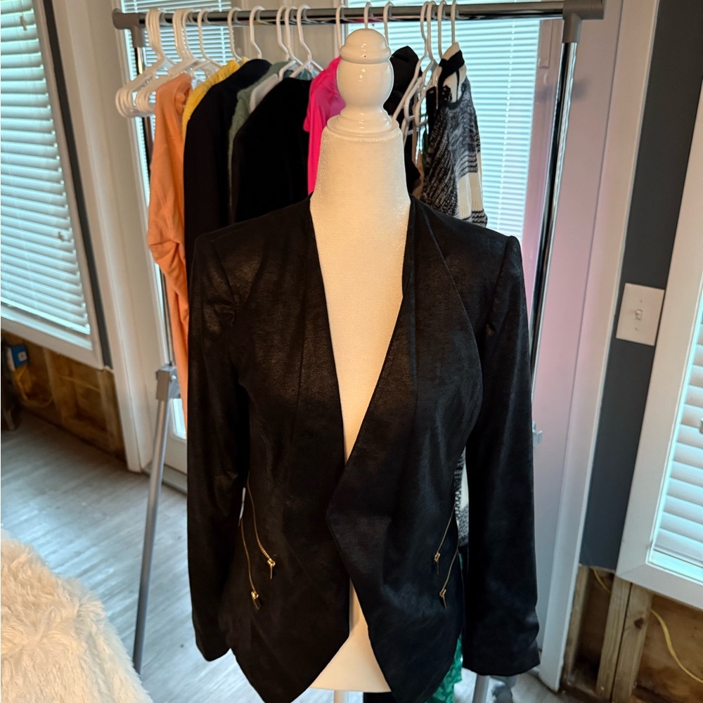 Cache Black Blazer Elegant Suit Jacket